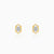 Gold Aurora Kiss Lab Grown Diamond Stud Earrings