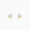 Gold Gilded Dew Lab Grown Diamond Stud Earrings