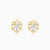 Gold Elvara Lab Grown Diamonds Stud Earrings