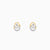 Gold Rosalie Lab Grown Diamond Stud Earrings