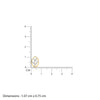 Gold Oval Lab Grown Diamond Stud Earrings