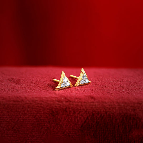 Gold Trio Lab Grown Diamond Earrings
