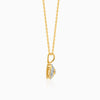 Gold Twirl Lab Grown Diamond Pendant