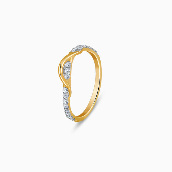 Gold Style Sparkle Lab Grown Diamond Ring