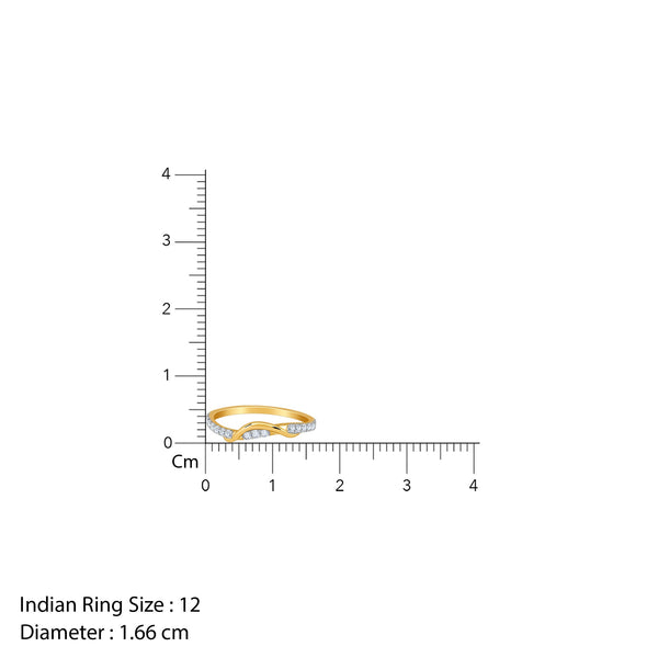 Gold Style Sparkle Lab Grown Diamond Ring