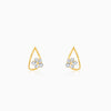 Gold Floral Bloom Lab Grown Diamond Earrings