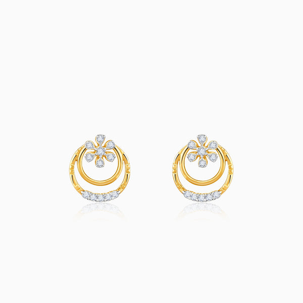 Gold Spark Lab Grown Diamond Stud Earrings