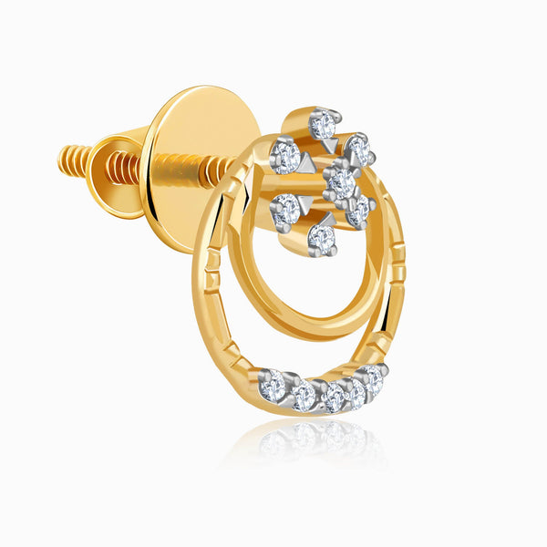 Gold Spark Lab Grown Diamond Stud Earrings