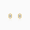 Gold Aurora Kiss Lab Grown Diamond Stud Earrings