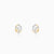 Gold Gilded Dew Lab Grown Diamond Stud Earrings