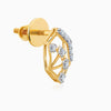 Gold Gilded Dew Lab Grown Diamond Stud Earrings