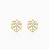 Gold Elvara Lab Grown Diamonds Stud Earrings