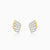 Gold Fancy Lab Grown Diamond Stud Earrings