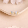Gold Fancy Lab Grown Diamond Stud Earrings