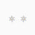 Gold Floral Shine Lab Grown Diamond Earrings