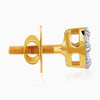 Gold Bud Lab Grown Diamond Earrings