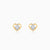 Gold Minnie Heart Lab Grown Diamond Earrings