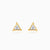 Gold Trio Lab Grown Diamond Earrings
