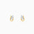 Gold Twirl Lab Grown Diamond Stud Earrings