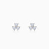 Gold Clover Lab Grown Diamond Stud Earrings