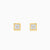 Gold Square Lab Grown Diamond Studs