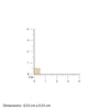 Gold Square Lab Grown Diamond Studs