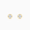 Gold Cute Lab Grown Diamond Stud Earrings