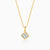 Gold Crystal Edge Lab Grown Diamond Pendant