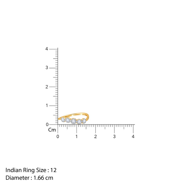 Gold Classic Bezel Lab Grown Diamond Ring