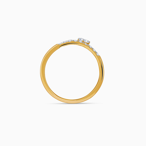 Gold Shine Love Lab Grown Diamond Ring