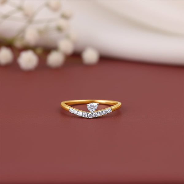 Gold Shine Love Lab Grown Diamond Ring